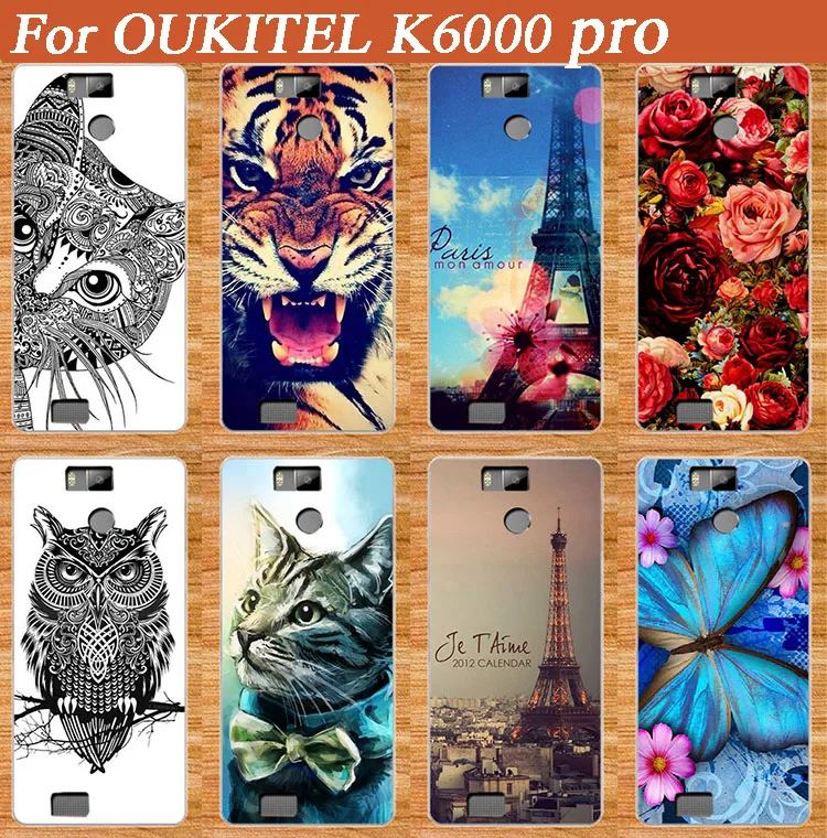 Чехол для Oukitel K6000 PRO мягкий чехол из ТПУ с изображением животных защитный OUKITEL k6000