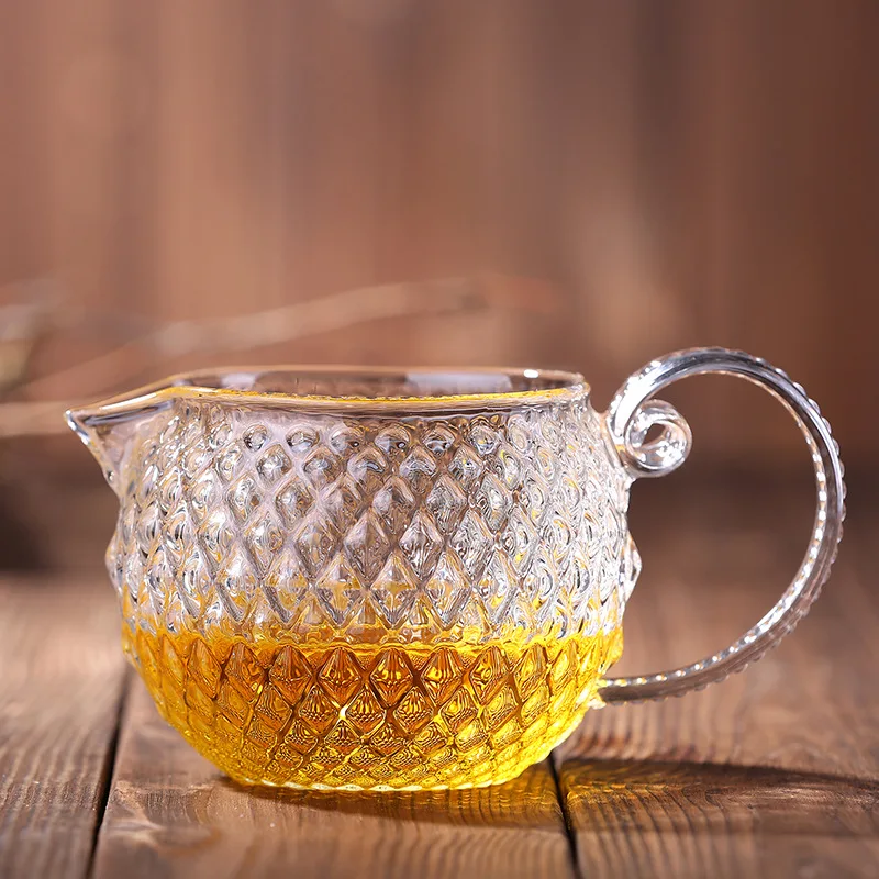 Высококачественный стеклянный чайный горшок каравель с благородной фигурой