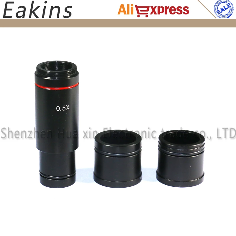 720p 13MP CMOS HDMI VGA микроскоп камера + CCD 0.5X окуляр C-Mount объектив для 23 2 мм 30 5 кольцо |
