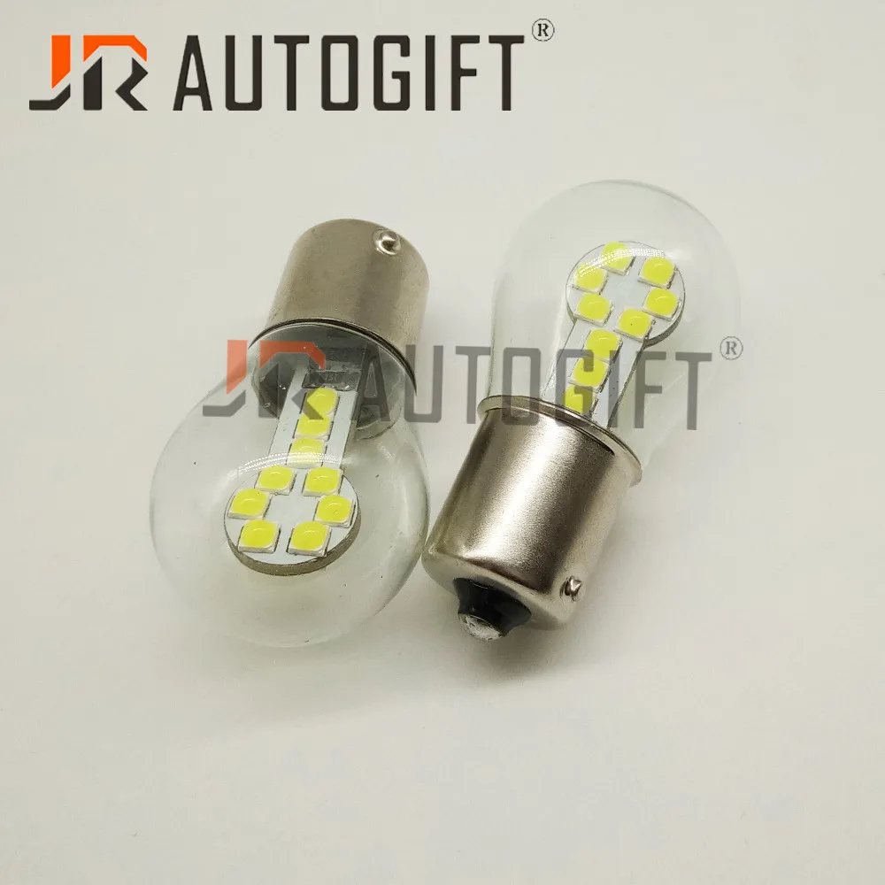 2 шт. Автомобильные светодиодные лампы 3030 18SMD BA15S BAY15D 1156 1157