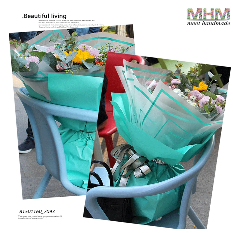 Современный Подарочный букет упаковочная бумага цветочный упаковочный материал