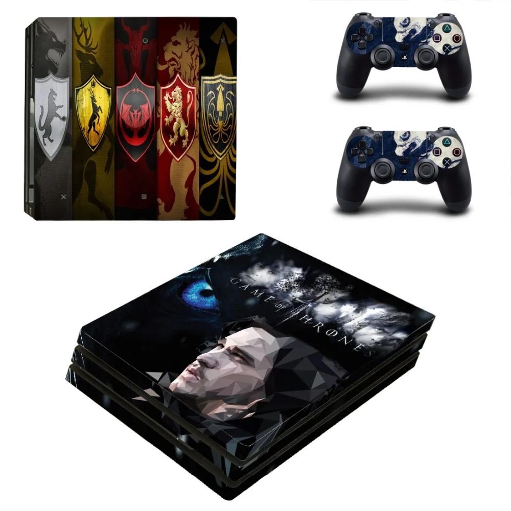Игра престолов Зима идет PS4 Pro наклейка кожи для playstation 4 Pro консоль и контроллер
