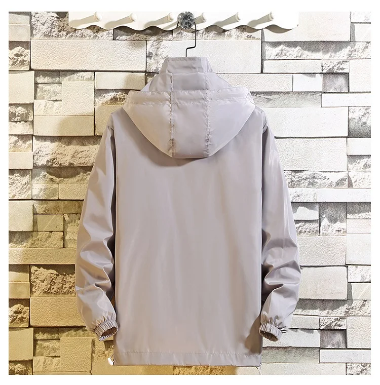 8XL брендовая мужская куртка черный красный серый Повседневная однотонная с капюшоном Свободная куртка-бомбер ветровка тренд хип хоп Уличная одежда; YA032