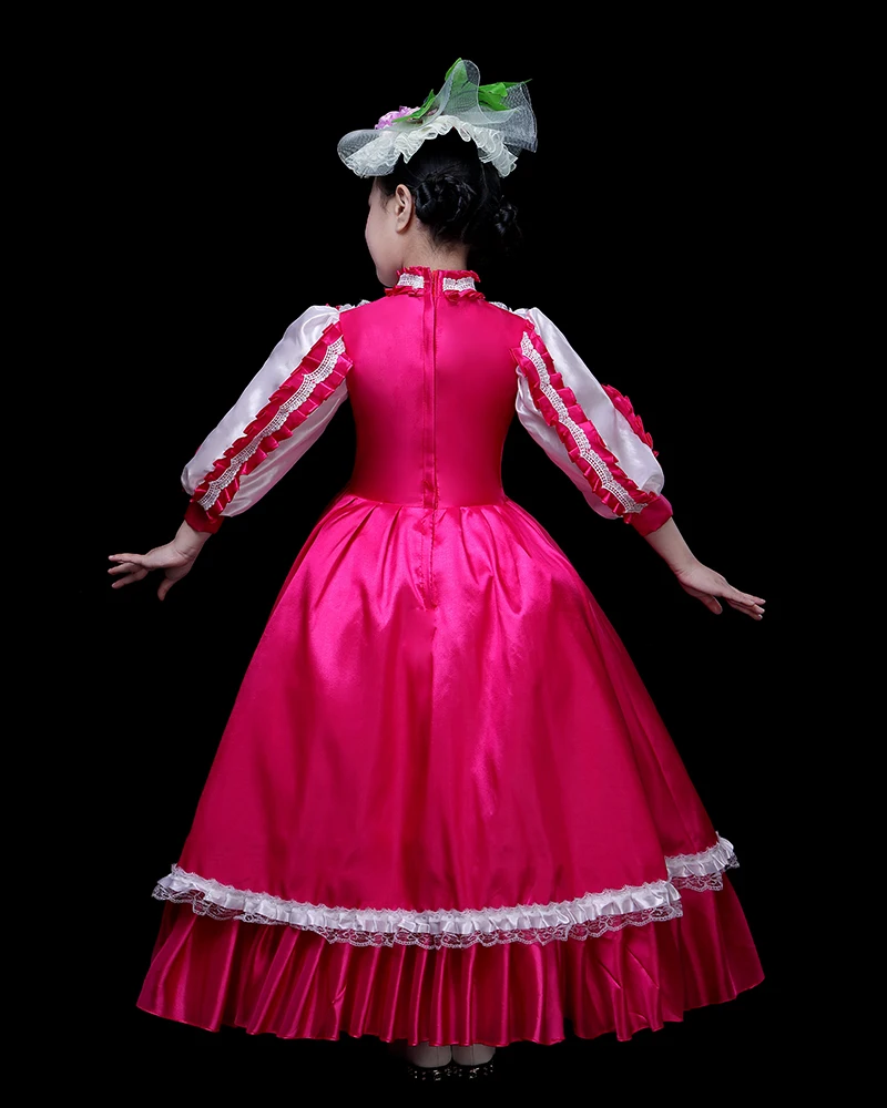

Gothic Pink and White Victorian Steampunk Lolita Gril's Dress Rococo Dress