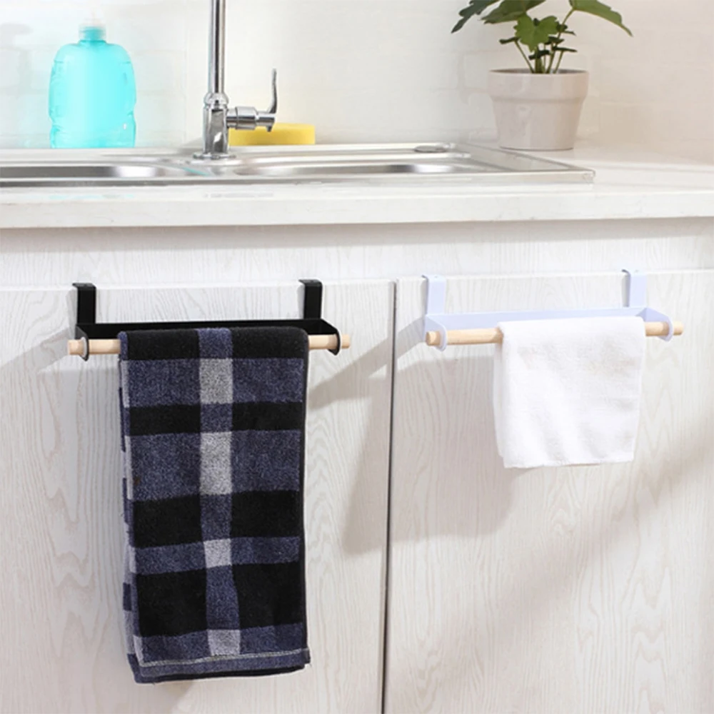 1 шт. Многофункциональный подвесной держатель для кухонных полотенец над дверным