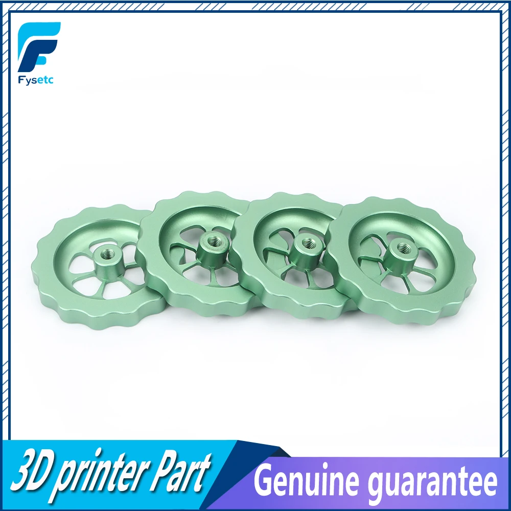 4 шт. запчасти для 3D-принтера большая ручная Поворотная нивелирующая гайка все