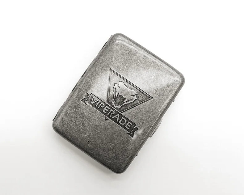 vintage silver Холдинг 16 шт. Marines потертый шик razer портсигар Портативный медный кейс для сигар для хранения курения аксессуары подарок для мужчин - Цвет: vintage silver