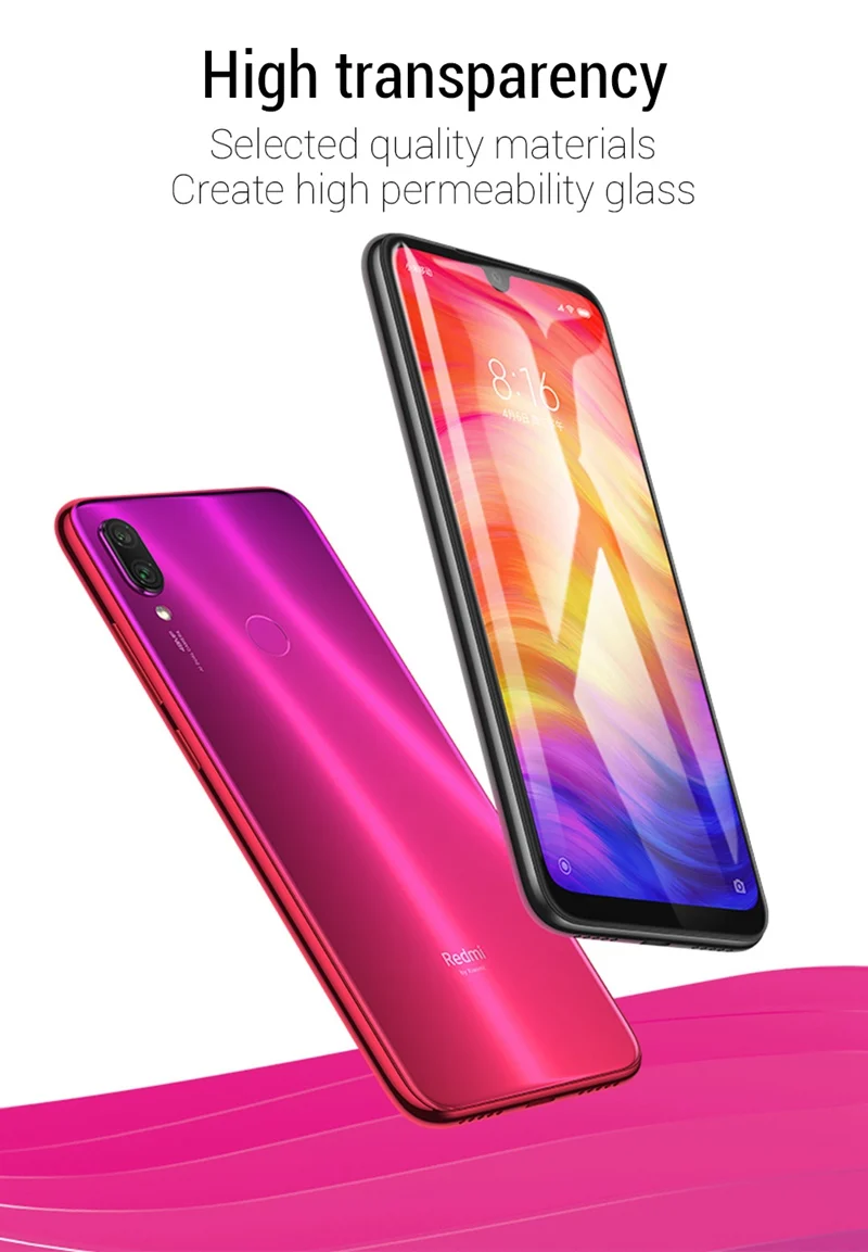 Закаленное стекло для Redmi Note 7 Pro GO K20 Защита экрана для Xiomi Mi9 SE 9T 8 Pro A2 Lite Полное покрытие защитная пленка 9D