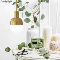 nordic gold pendant lights minimalist kitchen islanddining roombedroom e27 led luminaire designer lamp home hang lighting