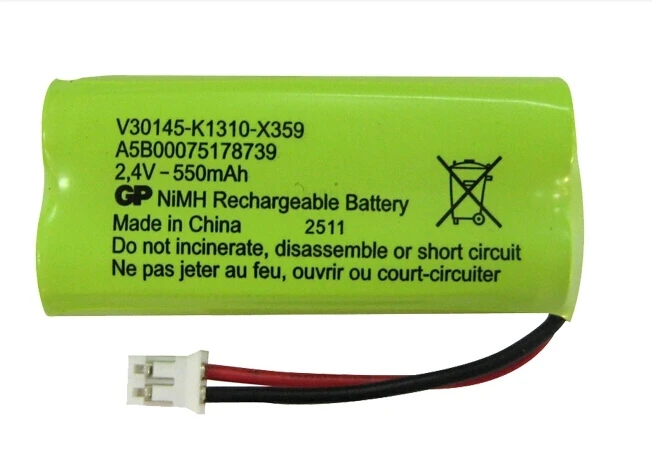 2 шт./лот Новый беспроводной домашний телефон батареи 4 В 550 мАч Батарея для Siemens C42