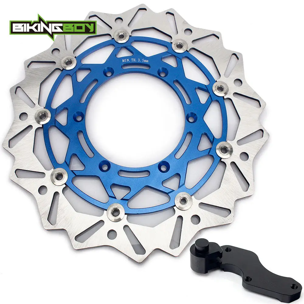 Передний дисковый ротор BIKINGBOY RM 125 250 96 09 DR Z DRZ 400 S E 00 08 07 04 03 02 01 SV SM 05 06 + кронштейн