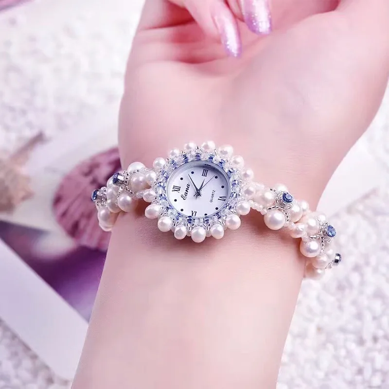 Специальное предложение жемчужный браслет часы 18 лет новые женские Taobao источник модные декоративные часы