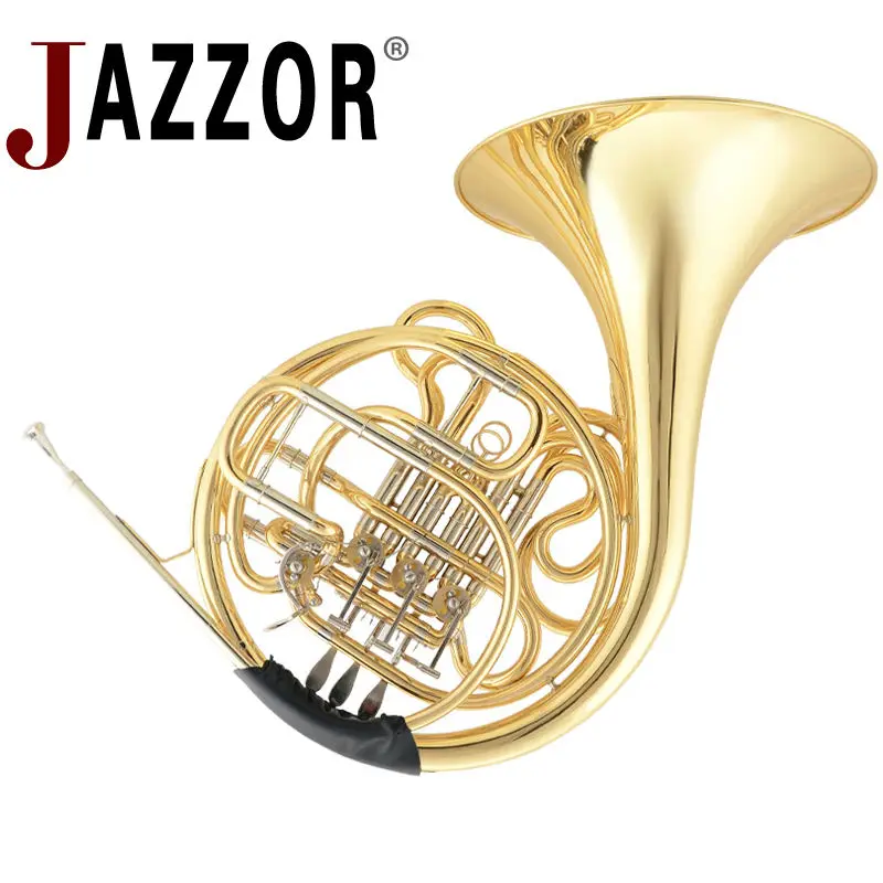 JAZZOR JBFH-601 4-key Double French Horn Entry Model Bb/F Wind Instruments Horns with mouthpiece Free Shipping | Спорт и развлечения