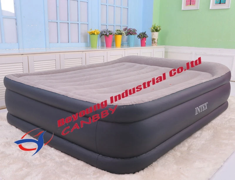Intex Роскошная подушка для отдыха, надувная кровать королевского размера со встроенным электрическим насосом
