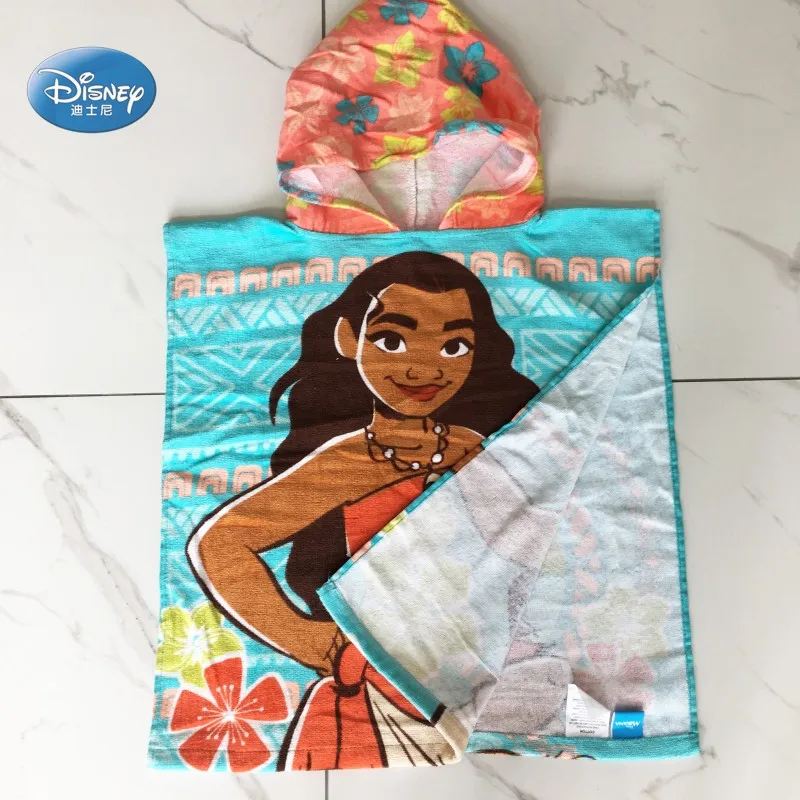 Disney с героями мультфильма Моана С капюшоном Мягкий банный халат Полотенца для