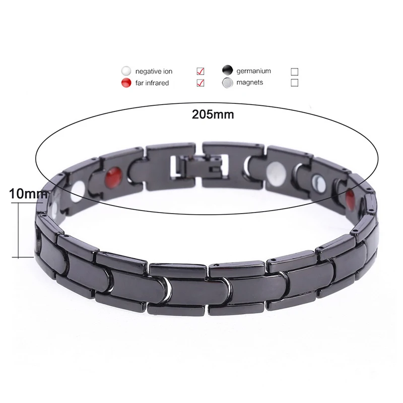 Магнитный магнитный браслет-цепочка из сплава для мужчин и женщин защита от