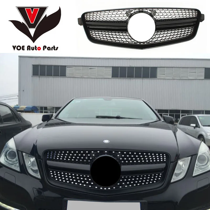 W212 Алмазная Передняя гоночная решетка Prefacelift для Mercedes Benz 2010 2013 E class Sedan 4 Door E320 E350