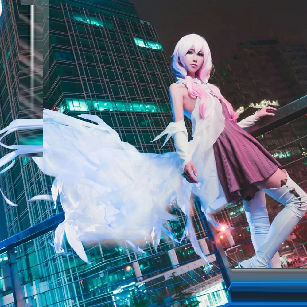 Egoist chelly Yuzuriha Inori белый косплей костюм платье униформа карнавальные костюмы на