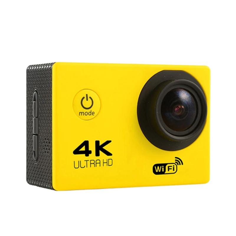 Yellow Водонепроницаемая Спортивная камера pro 1080P 60fps cam Ultra HD 4 K экшн-камера wifi видеокамеры 16MP 170 go cam 4 K deportiva 2 дюйма f60 - Цвет: Yellow