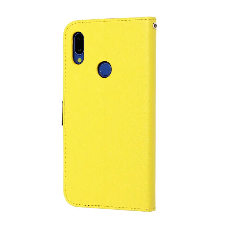 Милый кожаный флип-чехол для Xiaomi Redmi Note 6 7 Pro чехол телефона чехол-кошелек |