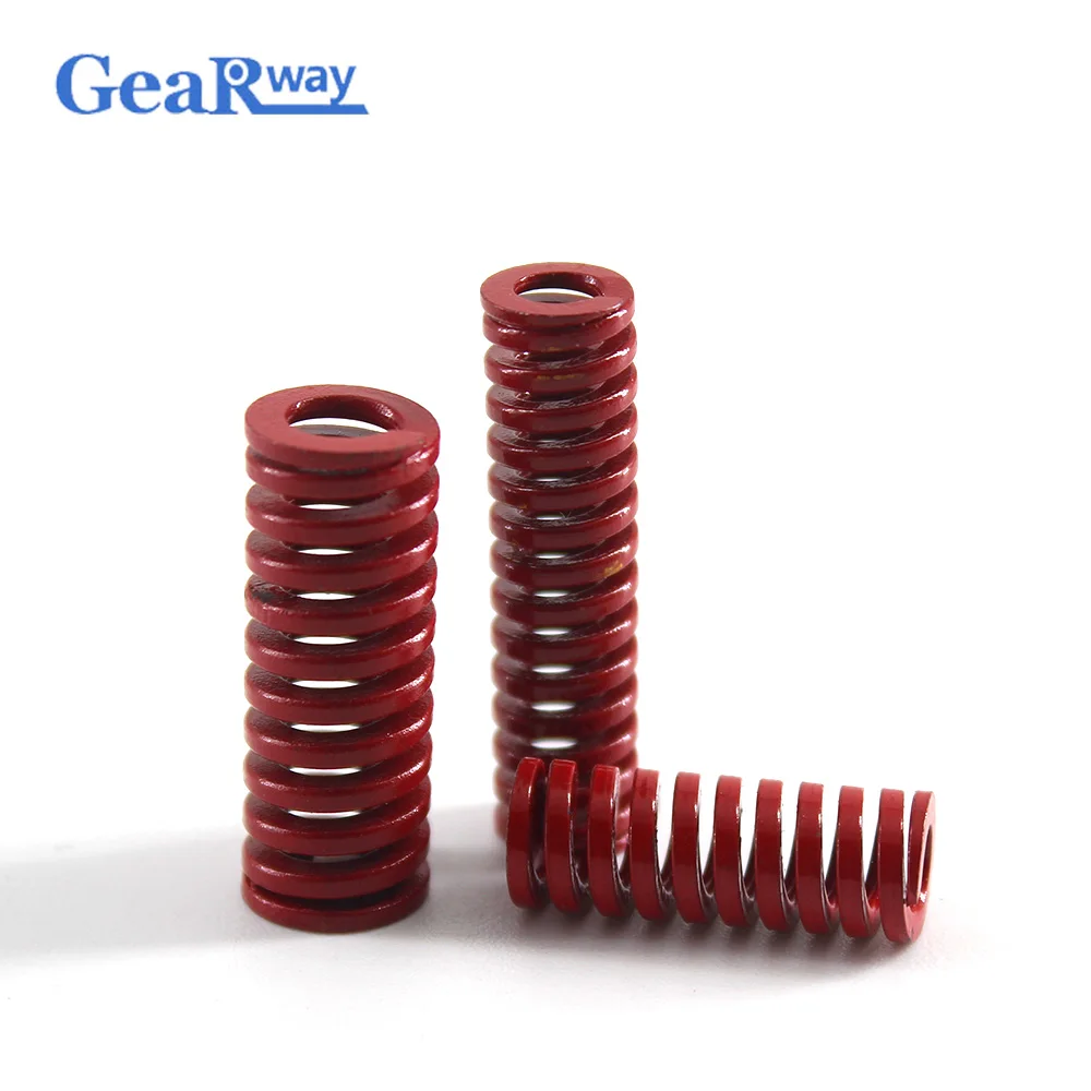 Gearway 4 шт. красная компрессионная пружина Средняя загрузка пресс форма сжатия