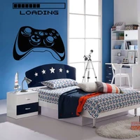 wall decal gamer xbox loading controller games sticker home decor customized for kids bedroom vinyl wall art decals a1 009