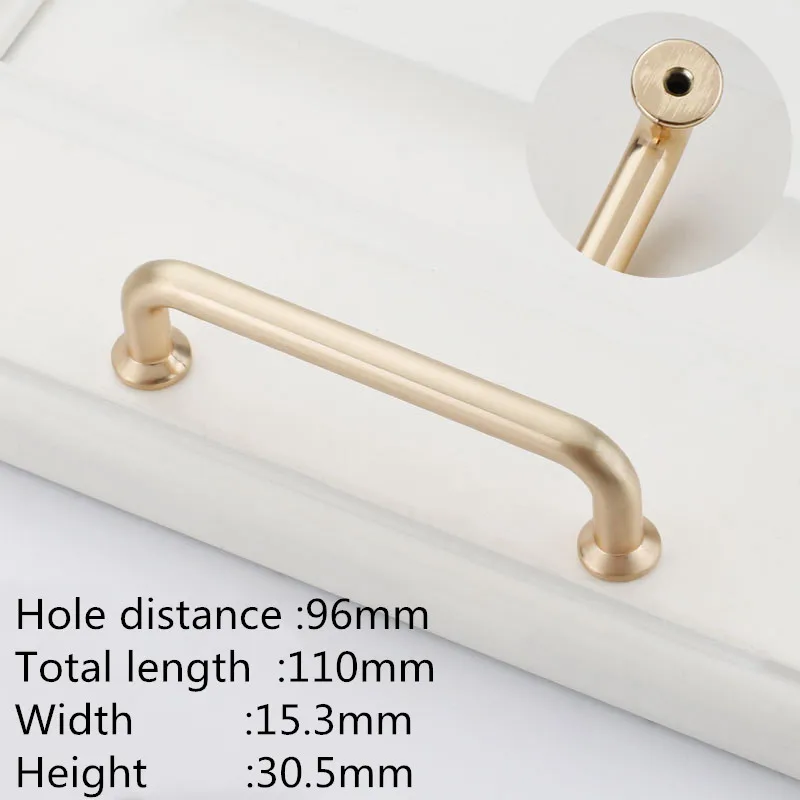 Copper brushed 96mm KK& FING Европейский цинковый сплав Медный матовый шкаф ручки и ручки кухонный шкаф дверные ручки для гардероба мебельная фурнитура - Цвет: Copper brushed 96mm