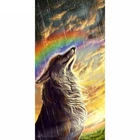Полная квадратная Алмазная 5D вышивка сделай сам со стразами обувь для дождливого Алмазная картина с изображением волка, вышитая бисером Стразы Украшения мозаикой HYY