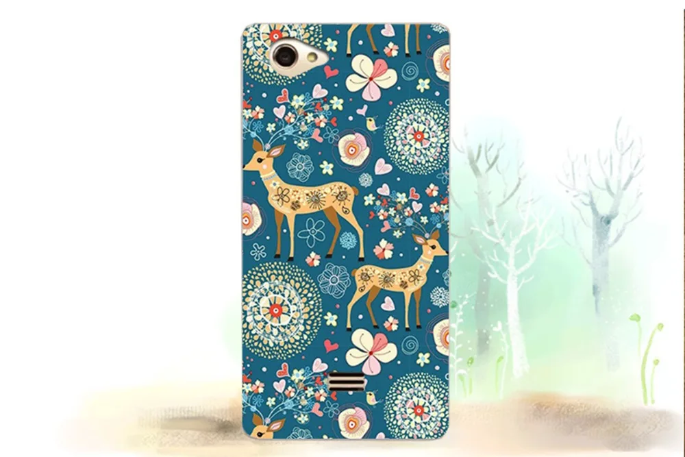 Мультфильм Luxury Printed Сова Роза тигра Эйфелева башня чехол Живопись Защитная крышка телефон для DEXP Ixion X245 Rock mini чехол