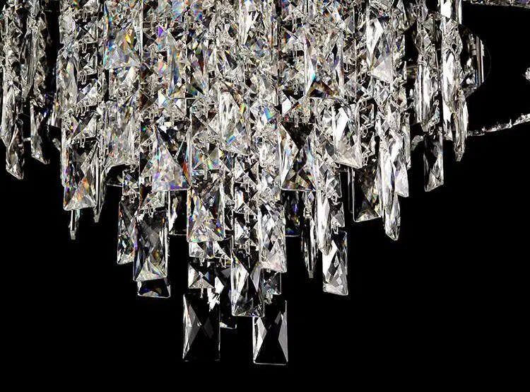 Современная светодиодная люстра FUMAT хрустальный светильник К9 в форме цветка