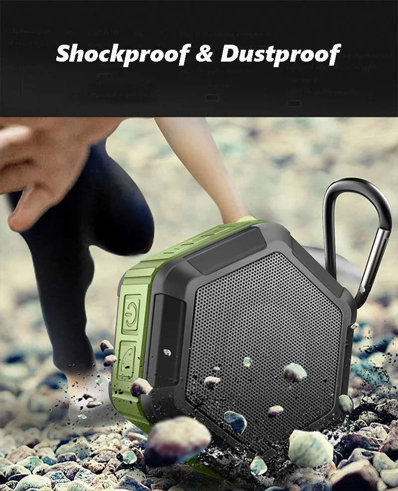 M5 беспроводной Bluetooth динамик Встроенный микрофон Bluetooth стерео IXP6 водонепроницаемый открытый динамик с басами мини портативный динамик