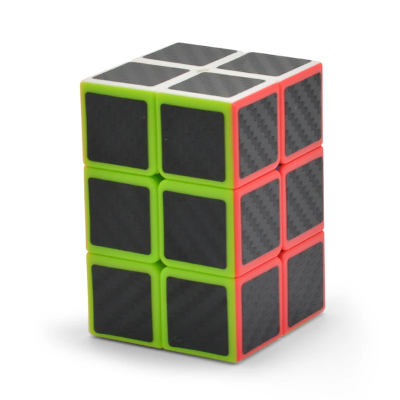 Углеродное волокно Стикеры Интеллектуальный Магический кубик 2x2x3 головоломка на скорость 223 куб, Обучающие игрушки, подарки