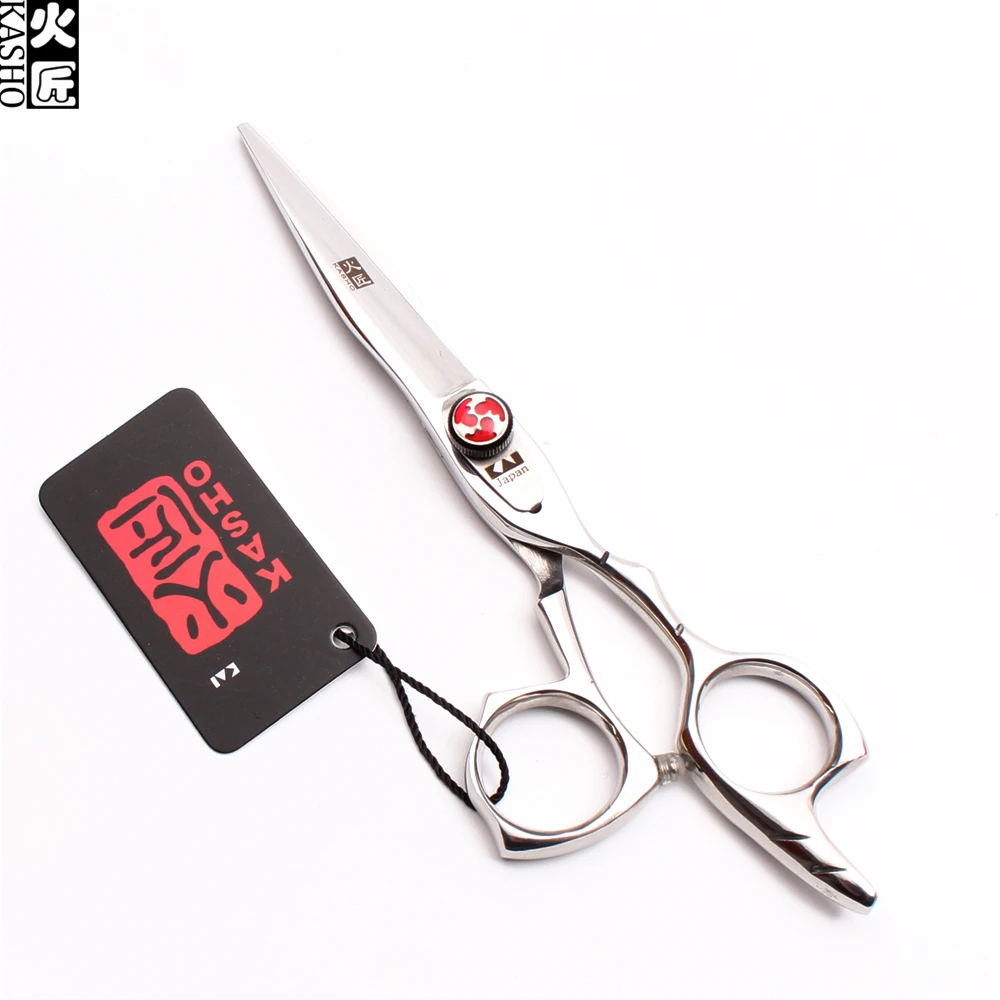 H9017 5.5In. 16 см Kasho блестящие 440C парикмахерские ножницы филировочные