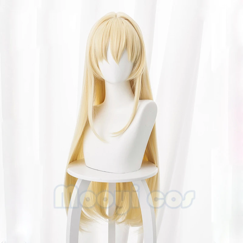 Парик для косплея ARIFURETA SHOKUGYOU DE SEKAISAIKYOU Yue 80 см длинный прямой желтый Аниме парик