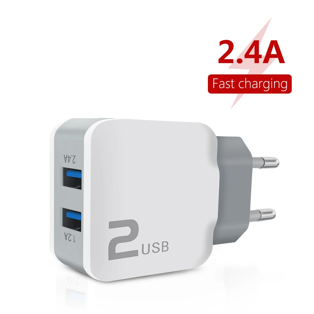 Универсальный USB 18 Вт Быстрая зарядка 3 0 5V 2.4A для samsung Xiaomi huawei iPhone ЕС устройство