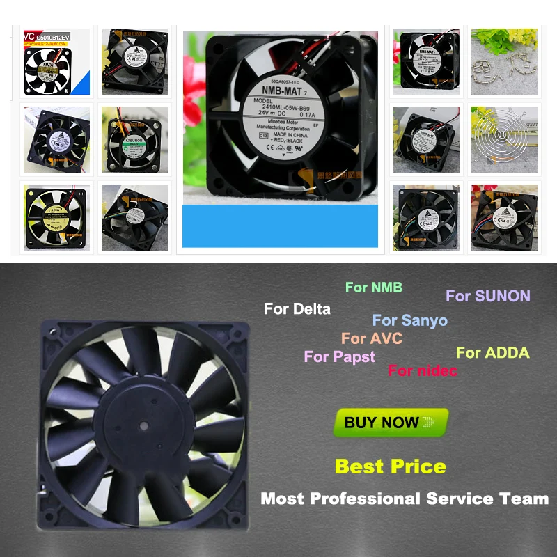 

DC24V 0.06A 50*50*12mm 2pin cooling fan for SINWAN SD5012PT-24H