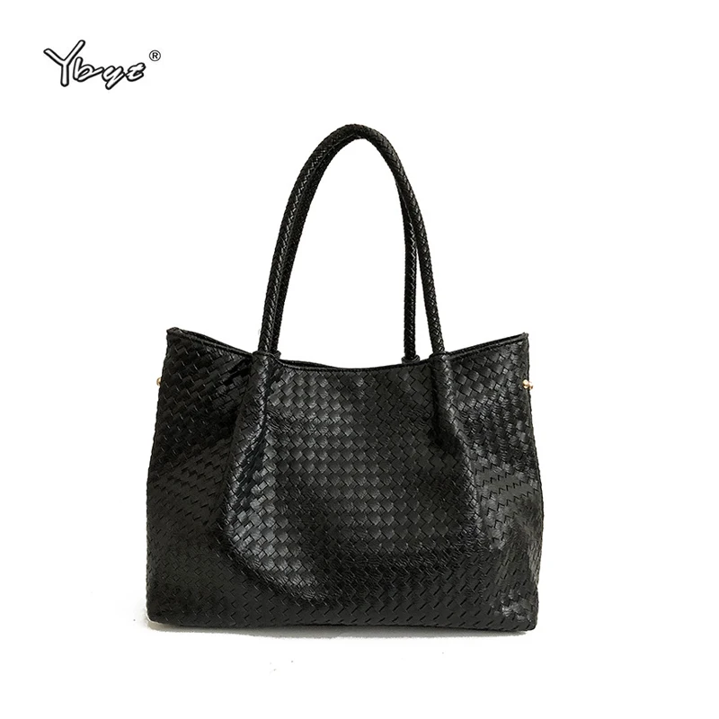 Женская кожаная сумка YBYT вместительная трикотажная для отдыха с верхними