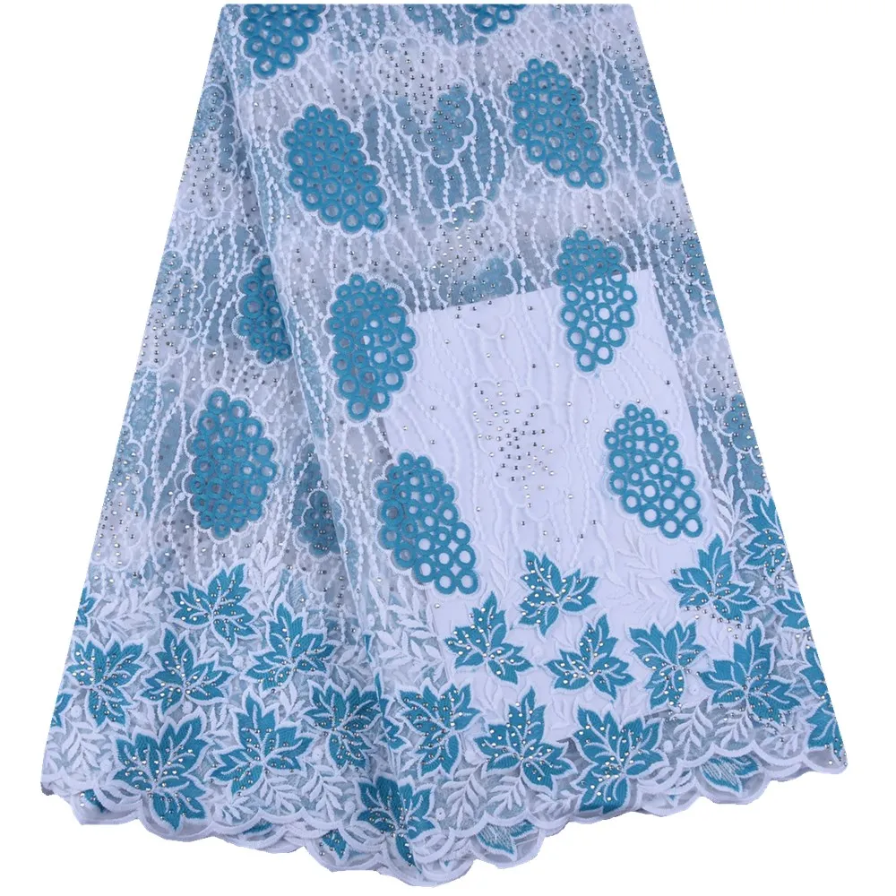 White African Lace Fabric For Parties Wedding Milk Silk Embroidered Lace Fabric High Quality Lace French Lace Fabric 1644