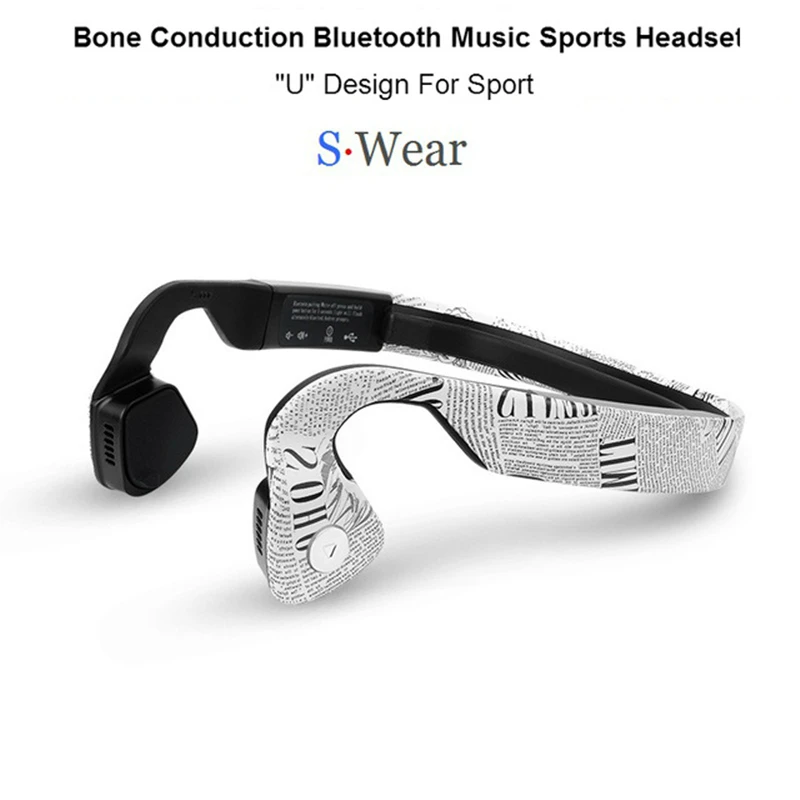 Горячая Распродажа ветропроводящая костная проводимость Bluetooth стерео гарнитура
