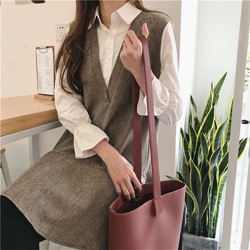 HziriP Spring Dress 2018 New Women Flare Sleeve Office Casual Loose Vestidos Stand Fashion Fake Two Female Dresses | Женская одежда