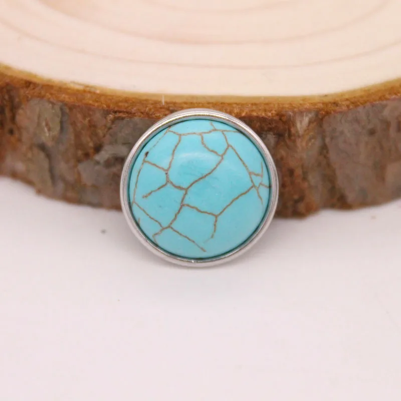 Зелёный камень металлические заклепки ювелирные изделия 18 мм застежка-кнопка