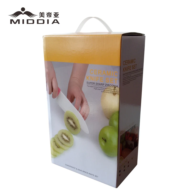 Middia 5pcs Ceramic knife set with block for kitchen fruit or food scissors cleaver | Дом и сад
