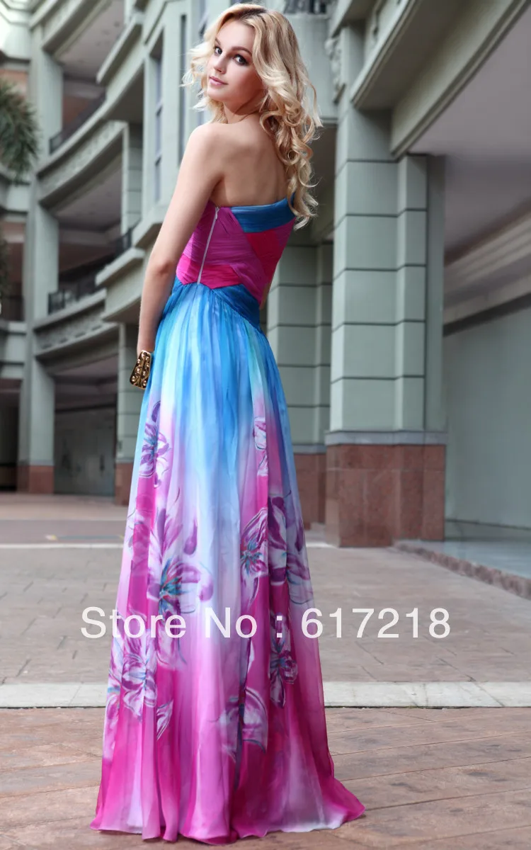 DORISQUEEN A Line Floor Length One Shoulder Printing Chiffon Vestidos Dress Long/Prom Dresses|dress dollar|dress inflationdress knee high boots |