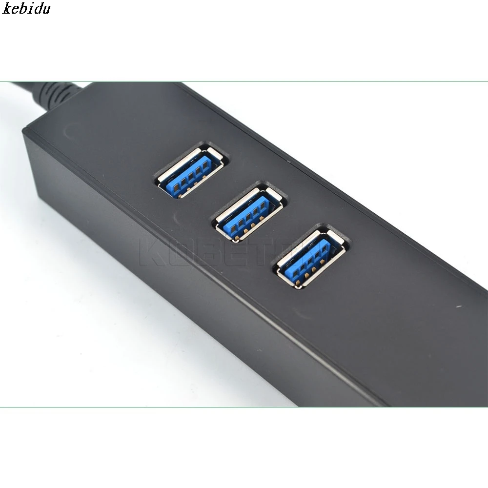 Высокоскоростной 3 порта USB 0 концентратор 10 100 1000 Мбит/с в RJ45 гигабитный Ethernet LAN