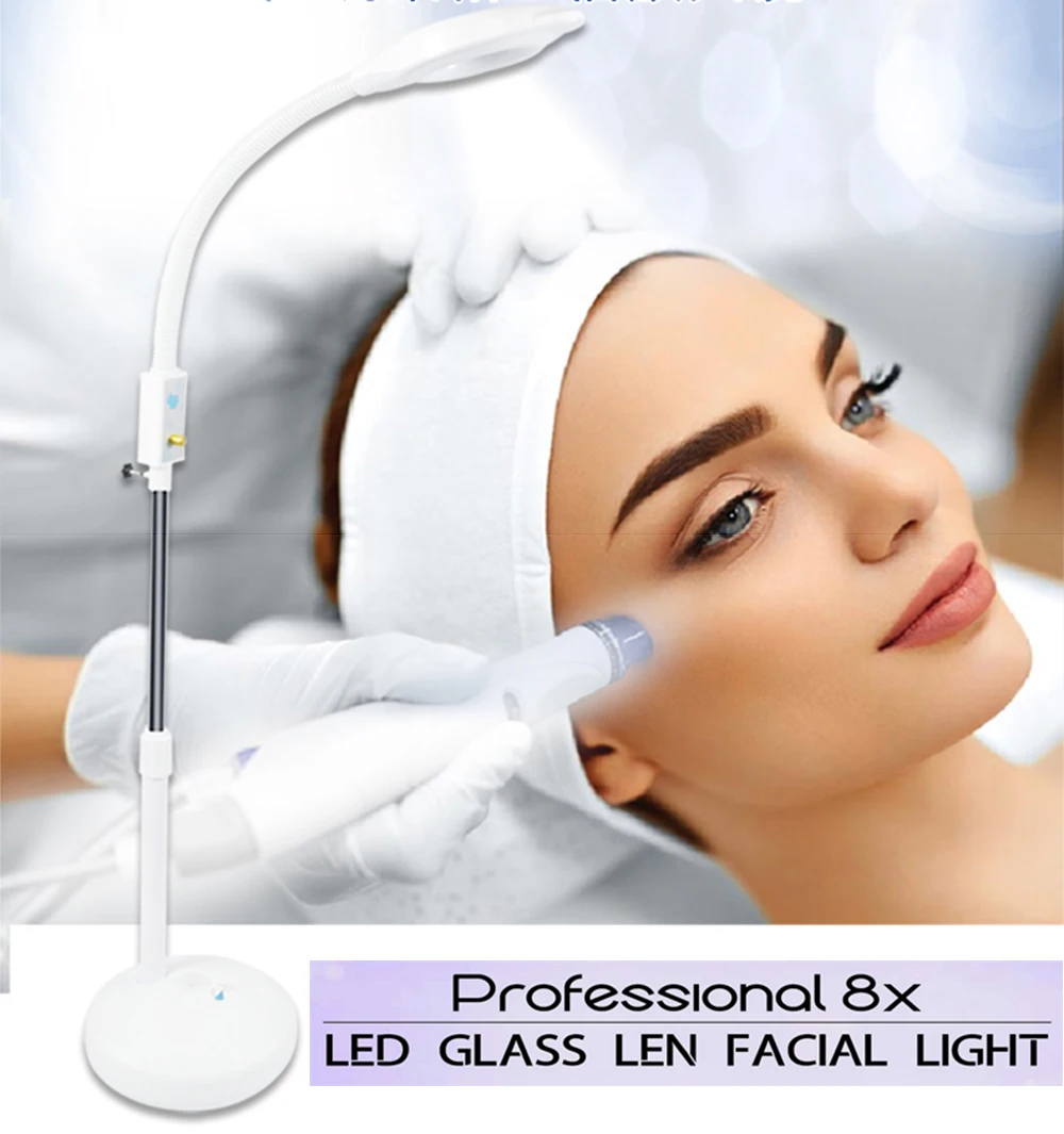 Оптовая продажа Напольная Лампа подставка Белый Оптический стеклянный объектив