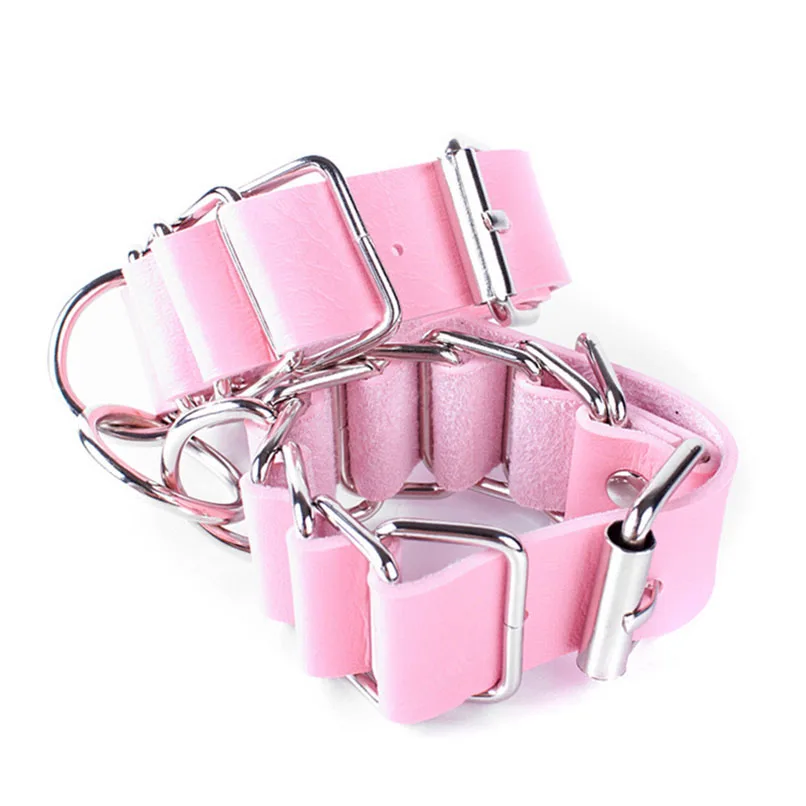 Искусственная кожа плетеные ручные манжеты взрослые игры косплей раб фетиш