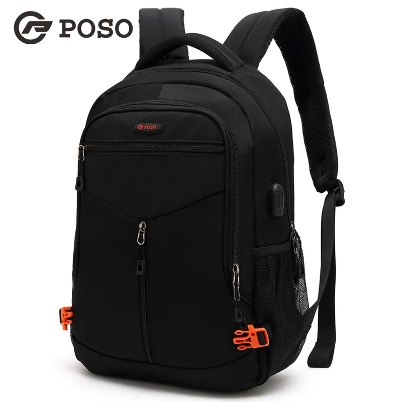 POSO новый модный 15 6-дюймовый USB рюкзак разборная Солнечная зарядка сумка для