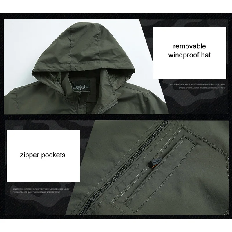 LoClimb Мужская ветровка мужская водонепроницаемая куртка для спорта на открытом