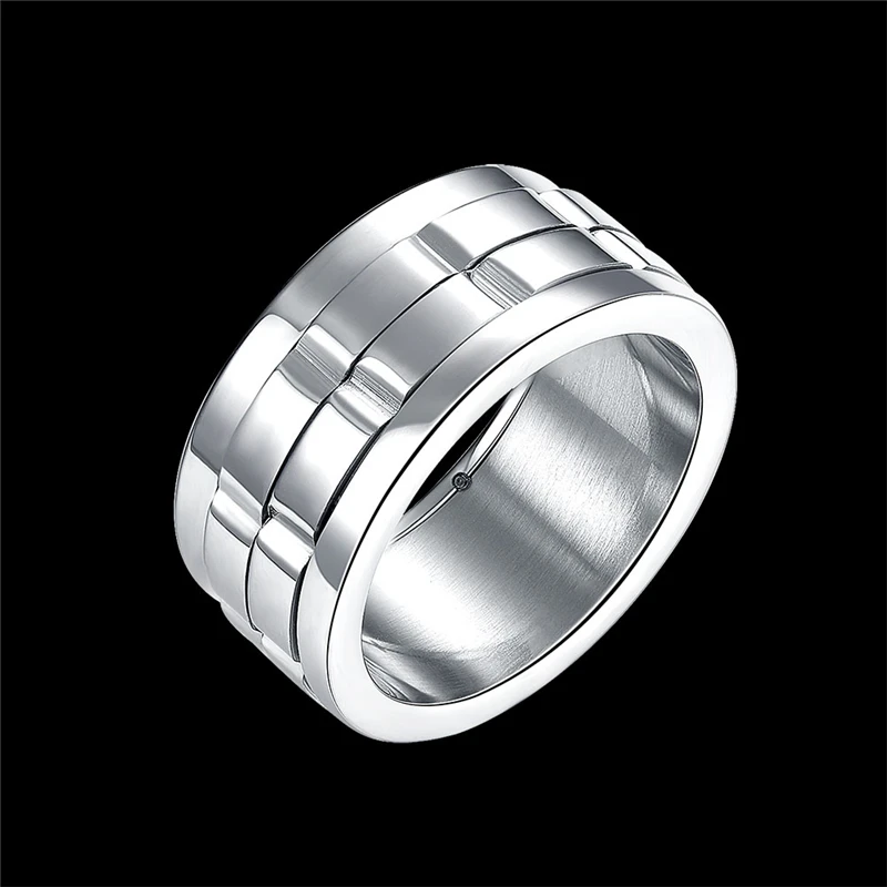 Мужское кольцо с узором титановое из нержавеющей стали в стиле панк размер США 7-10