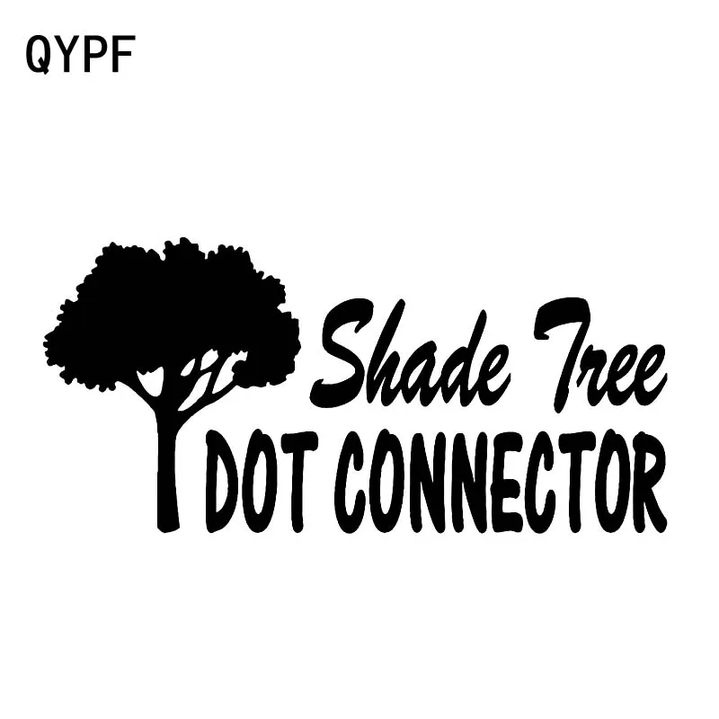 QYPF 17 6 см * 8 2 новинка Виниловая наклейка с изображением точечного дерева красивая